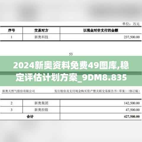 2024新奥资料免费49图库,稳定评估计划方案_9DM8.835
