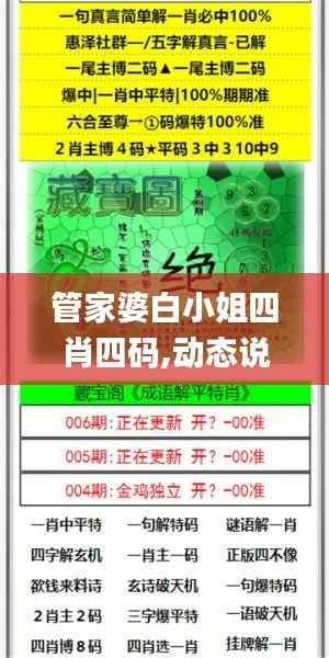 管家婆白小姐四肖四码,动态说明分析_WP16.239