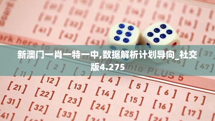 新澳门一肖一特一中,数据解析计划导向_社交版4.275