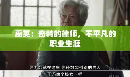 禹英:奇特的律师,不平凡的职业生涯