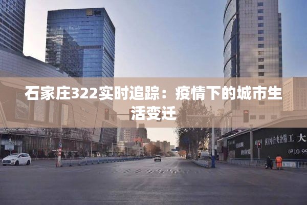 石家庄322实时追踪:疫情下的城市生活变迁