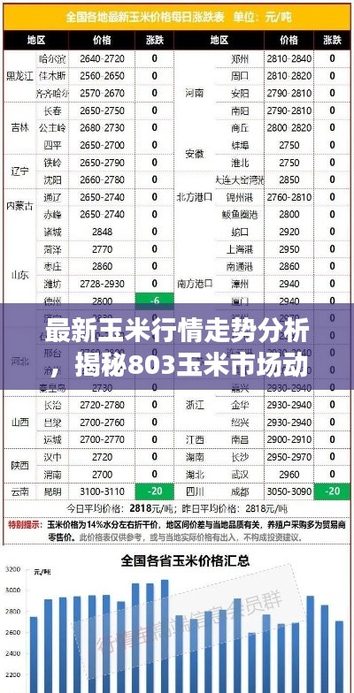最新玉米行情走势分析,揭秘803玉米市场动向