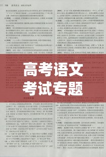 高考语文考试专题，高考语文专题训练及答案 