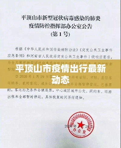 平顶山市疫情出行最新动态